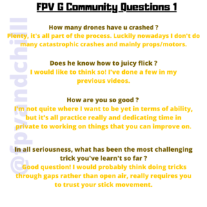 FPV G COMMUNITY QUESTION